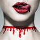 thumbnail image 2 of Halloween Demon Horn Headband and Blood Necklace Dripping Bleeding Choker Masquerade Headdress for Vampire Cosplay Costume Accessories, 2 of 5