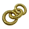thumbnail image 3 of Bergamo Art 8 inch Decorative Handmade Aluminum Modern Chain Sculpture in Gold, 3 of 5