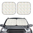 thumbnail image 2 of Fotbe Floral Juego de 2 Piezas de Parasoles para Parabrisas | Bloqueador Solar para Auto | Accesorios Plegables para Protección Solar Interior-Small, 2 of 6