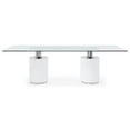 thumbnail image 2 of Whiteline Modern Living Mandarin Dining table, Length: 94 Width: 39 Height: 30, White, 2 of 4
