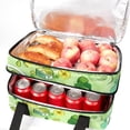 thumbnail image 5 of Landscape Double Layered Insulated Refrigerated Lunch Bag with Large Capacity - Hand Carry Meal Bag - 7.1x11.4x16.1 Inches, 5 of 6
