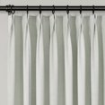 thumbnail image 2 of TWOPAGES 72"x63" Linen Blend Drape Boho Botanical Light Filtering Pinch Pleat Curtain for Kids Room, 1 Panel, Stripes, 2 of 5