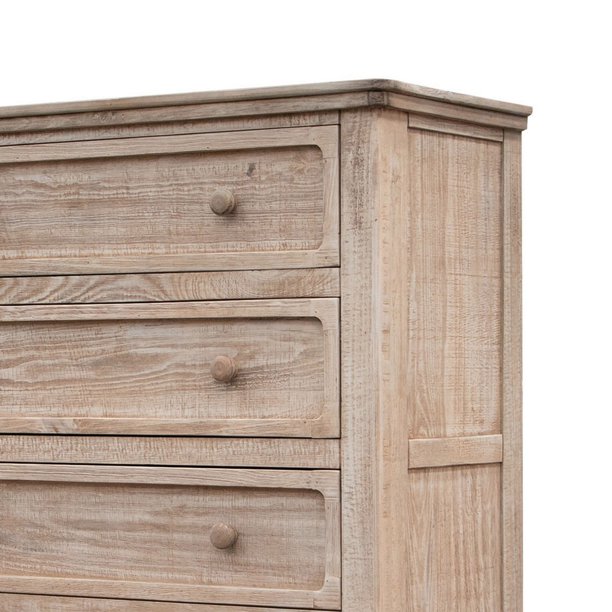 42 inch long dresser Nita 42 Inch Tall Dresser Chest 4 Drawers Solid Pine Wood Natural Brown- Saltoro Sherpi