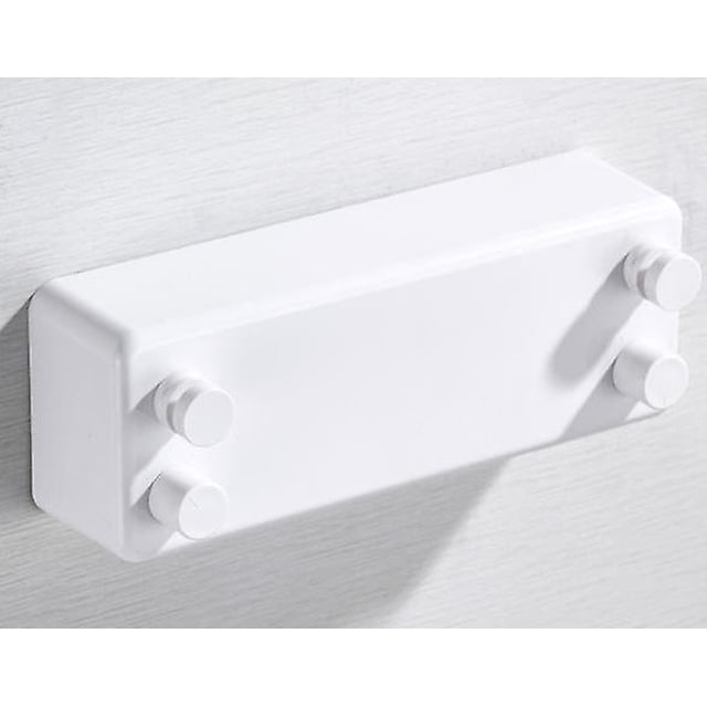 White Retractable Clothesline, Heavy Duty Indoor and Outdoor Clothesline Double Rope Drying Rack for Hotel Balcony Laundry