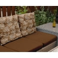 thumbnail image 6 of Vargottam Indoor/Outdoor Tufted Printed Square Seat Patio Cushion Set Of 2 Water Resistant Patio Furniture Seat Cushion 19,inches, Brown | Christmas Feather, 6 of 7