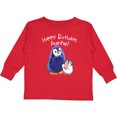 thumbnail image 3 of Inktastic Happy Birthday, Auntie- Cute Penguins Boys or Girls Long Sleeve Toddler T-Shirt, 3 of 5