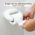 thumbnail image 2 of REJODA-2 PCS Toilet Paper Holder Spring Loaded Roller Replacement, Plastic Toilet Paper Holder for Bathroom (White), 2 of 4