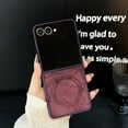 thumbnail image 2 of Allytechgroup Magnetic Faux Leather Case For Samsung Galaxy Z Flip 6/Z Flip 7 FE, TPU Anti-Scratch Shock-Absorbent Flip Cover Slim Protective Magnetic Back Shell for Galaxy Z Flip 6/Z Flip 7, Winered, 2 of 3