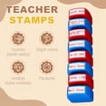 thumbnail image 4 of Uxcell Parent Signature Teacher Stamps, 2.1x1.7x0.9 Inch Homework Stamper, Teacher Grading Office Photosensitive Stamp with Red Ink for Homework Documents Checks, Red Casing, 4 of 6