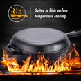 thumbnail image 3 of Enameled 2-In-1 Cast Iron Multi-Cooker Heavy Duty Skillet and Lid Set, Versatile Non, 3 of 8