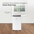 thumbnail image 4 of Restored TCL H10P36W 10,000 SACC BTU (ASHRAE 14,000 BTU) Smart Portable Air Conditioner, Fan & Dehumidifier, 450 Sq. Ft, 3-Speeds, Remote Control, 4 of 8