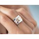 thumbnail image 1 of Anillo giratorio de plata de ley con forma de corazón antiansiedad, reduce el estrés y la preocupación, anillo giratorio de amistad y amor con corazones para mujer-8, 1 of 3