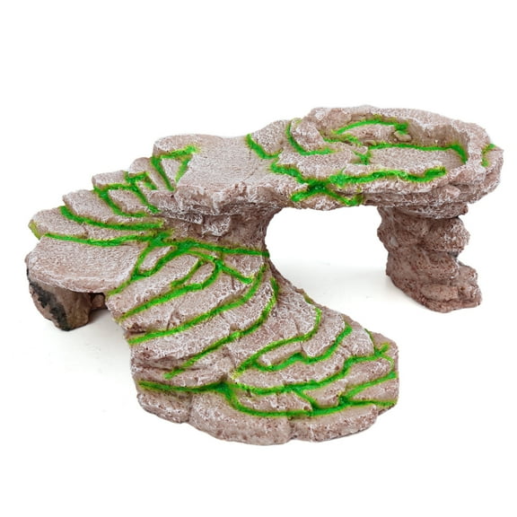 REGALWOVEN Light Yellow Turtle Ramp Decor Basking Platform Ornament for Aquarium Tank