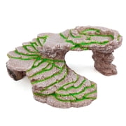 REGALWOVEN Light Yellow Turtle Ramp Decor Basking Platform Ornament for Aquarium Tank