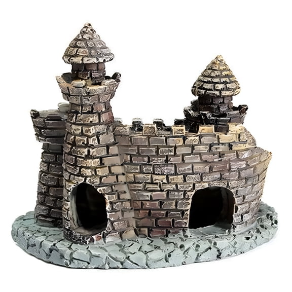 BPPEG Room Decor Tank Decoration Resin Aquariums Tower Aquarium Fish Aquarium Accessories Ornament Black