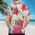 thumbnail image 6 of High Quality Hawaiian Shirts for Men Short Sleeve Aloha Beach Shirt Floral Summer Casual Button Down Shirts Blouses NW4IFZ, 6 of 7