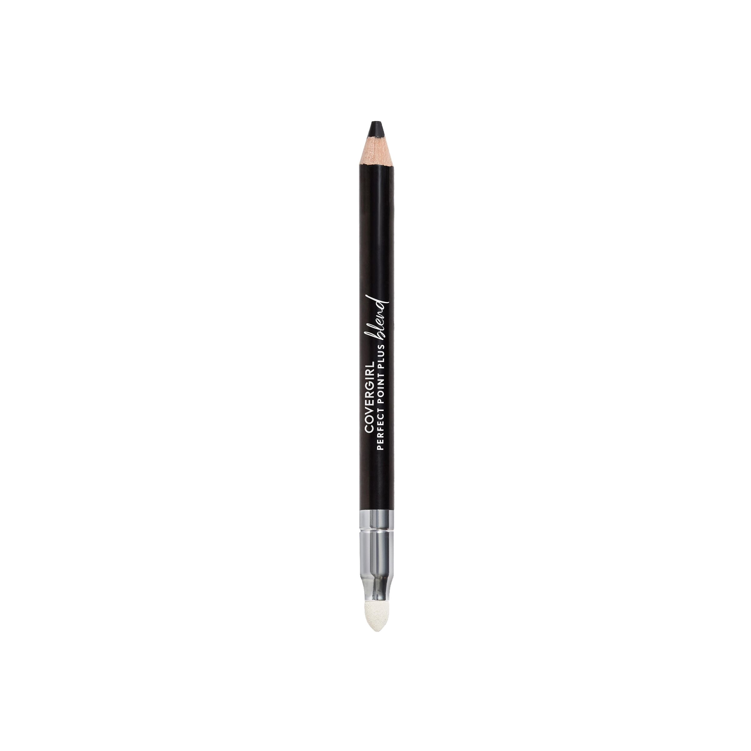 (4 pack) COVERGIRL Perfect Point Plus Blend Eyeliner Pencil - 100 - Basic Black, 0.02oz