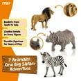 thumbnail image 2 of Schleich Animals Wild Life Safari Animals Figures 7-Piece Animal Figurines Set with Lion, Giraffe, Zebra, Bonobo, Rhino, Crocodile and Cheetah Cub Toy, 2 of 5