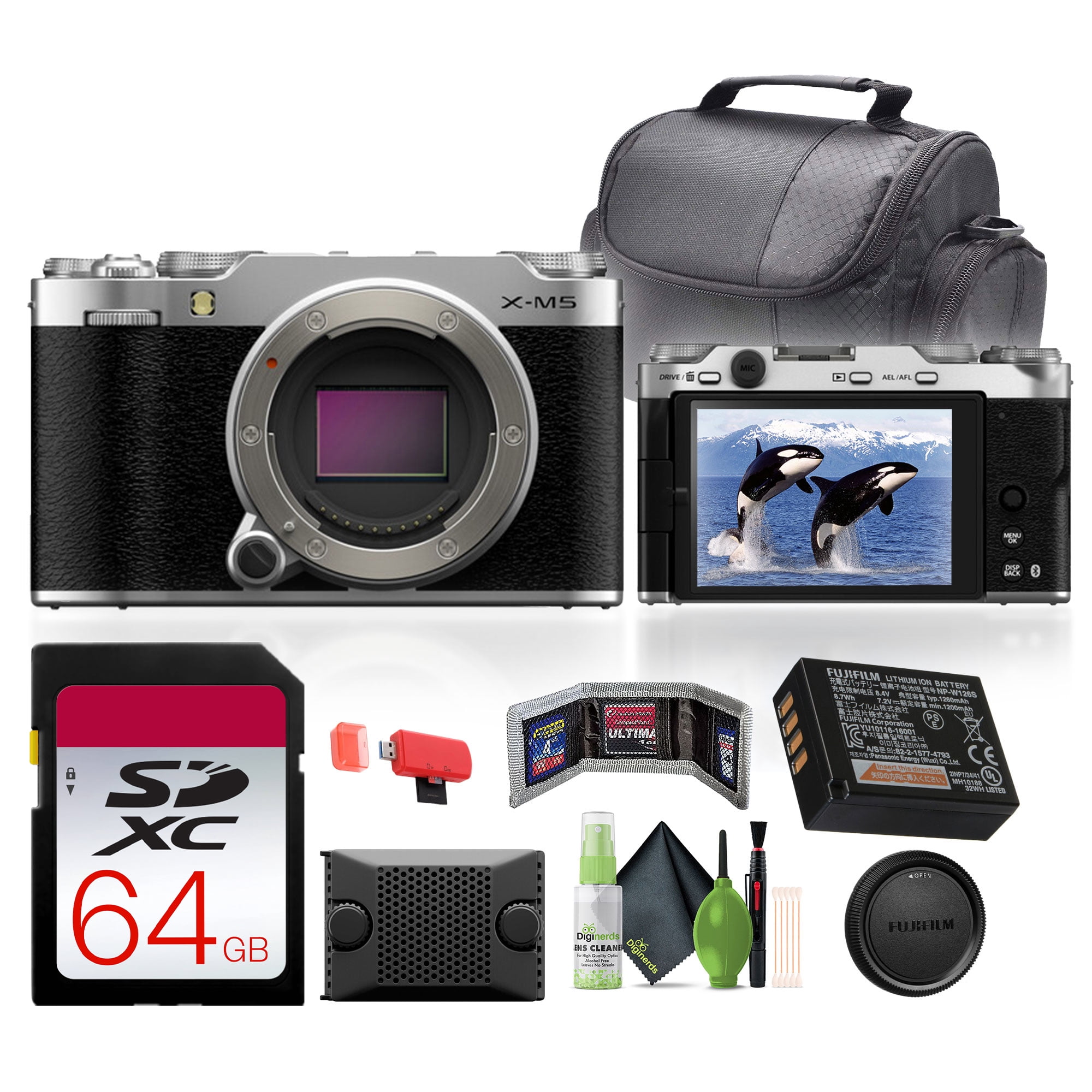 Fujifilm XT200 4K Mirrorless Digital Camera & 15-45mm Lens Silver