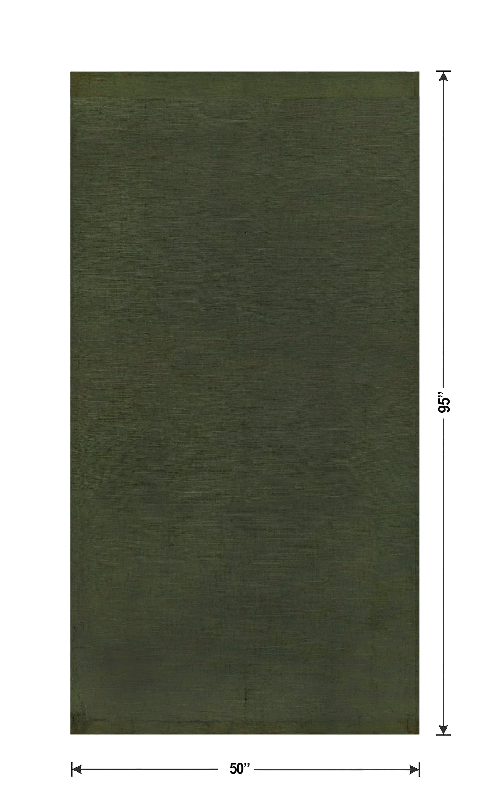 Better Homes & Gardens Textured Solid Chenille Blackout Single Curtain Panel, Sea Turtle, 50 in W x 95 in L