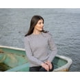 thumbnail image 3 of SAOL 100% Merino Wool Women's Aran Sweater Irish Fisherman Cable Knit Pullover Made in Ireland, 3 of 7