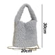 thumbnail image 2 of Bolso de hombro Bolso de señora Bolso de felpa para mujer Bolso de hombro único, 2 of 2