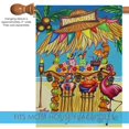 Toland Home Garden Tiki Beach Bar Beach summer Flag Double Sided 28x40 ...