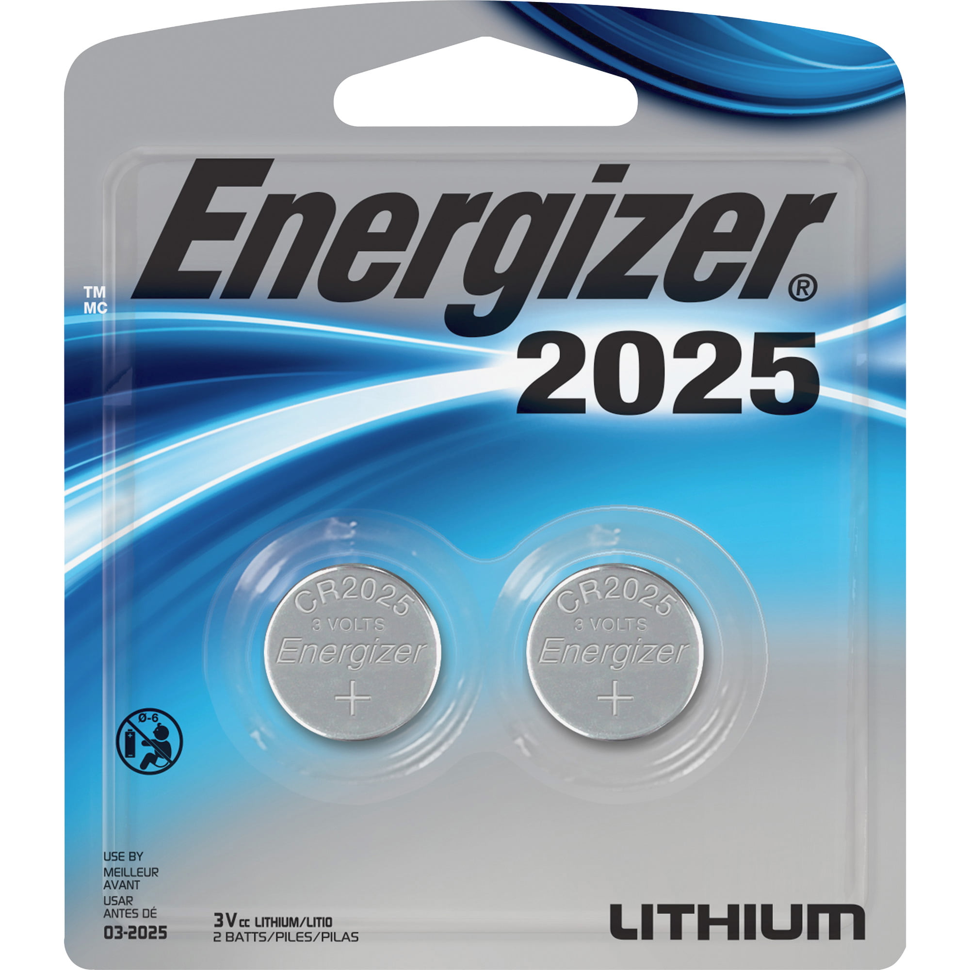 Energizer 2025 Batteries - 2pk Lithium Coin Battery : Target