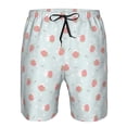 thumbnail image 4 of Kdxio Strawberry Pattern Mens Casual Shorts - Drawstring Summer Beach Sports Shorts for Men, 4 of 9