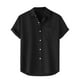 thumbnail image 2 of pstuiky Mangas cortas para hombre, Camisa hawaiana informal de manga corta con cuello vuelto y botones para hombre camisas casuales para hombre m, 2 of 9
