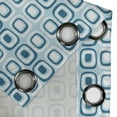thumbnail image 4 of Ambesonne Blue and White Grommet Curtain, Retro Squares, 50" x 120", Blue Pale Blue and White, 4 of 6