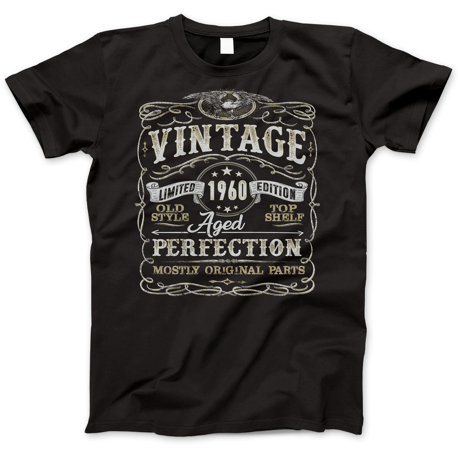 59th Birthday Gift T-Shirt - Born In 1960 - Vintage Aged 59 Years ...
