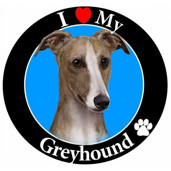 I Love My Greyhound Magnet