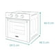 thumbnail image 5 of Horno Mabe Empotre a gas 60cm Acero Inox cristal Grill 127v, 5 of 6