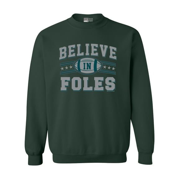 Believe In Foles Philadelphia Football DT Crewneck Sweatshirt