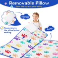 thumbnail image 3 of Colorful Dog Paw Footprint Toddler Nap Mats for Kids Preschool,Sleeping Mat Bag or Kids,Toddler Sleeping Bag,Toddler Nap Mat or Daycare, 3 of 6