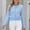 Blue, variant on ClodeEU Women Pearl Button Pocket Knitted Cardigan,Long Sleeve Texture Knit Cardigan Sweaters Black,Womens Plus L