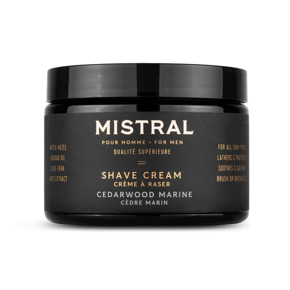 Crema de Afeitar Mistral Tub Cedarwood Marine 9 Oz.