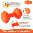 thumbnail image 3 of Gymenist, 3lb Neoprene Dumbbells, Pair, 3 of 8