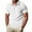 White, variant on Fnooota Mens Polo Shirts with Collar, Pullover Zipper Short Sleeve Casual Summer Shirts Black Size 2XL