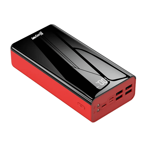 Banco De Energía Bloosom Batería Portátil 40000mah Celda De Carga Rápido Rojo