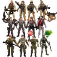thumbnail image 6 of JOYIN 16 Pcs Military Toy Soldiers Playset, Army Men Figures with 12 Army Ranger Action Figures and Weapon Gear Accessories Military Combat Toys, 6 of 6