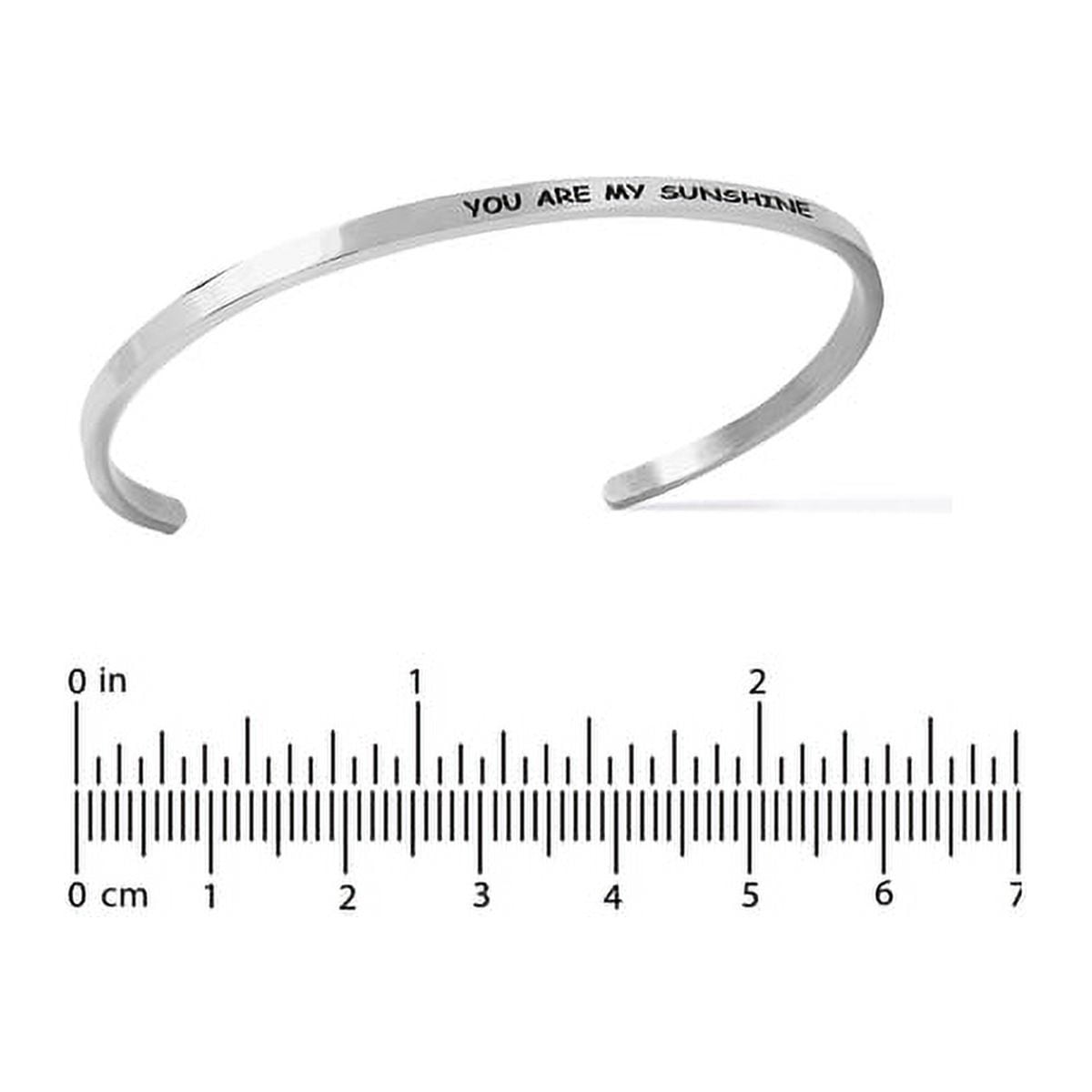 Stainless Steel 8-inch Saying Bracelet