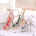 thumbnail image 2 of High Heel Shoe Keychain Rhinestone Crystal Chain; Rhinestone Purse Car Key Chain Gift Girl Bag Decorative Alloy Keyring, 2 of 6