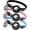 3 collars & AirTag holder (black & blue & Orange), variant on Pet ID Tag-3pcs QR Code Tag Small Personalized Name Plate with Online Profile,Cat Tag Scan QR Receive Instant Pet Location Alert Email,No Subscription or fees(Black & Blue & Pink)