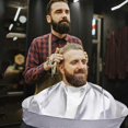thumbnail image 4 of 2Pcs Hair Cutting Cape And Beard Bib, Haircut Cape Hair Catcher For Adults/Kids, Beard Catcher Apron For Shaving And Trimming With 2 Suction Cups, 4 of 5