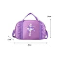 thumbnail image 3 of Bolsa de baile de ballet portátil para niñas, ideal para gimnasia, baile y regalo del Día del Niño. Púrpura, 3 of 9