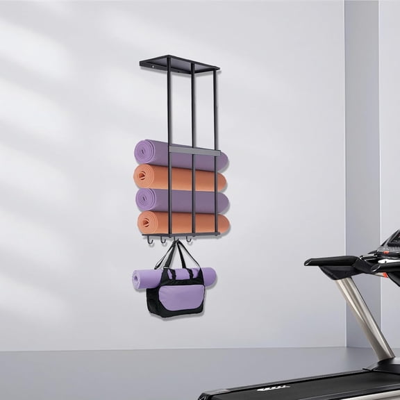 Camping Chair Rack for Garage Storage, Metal Camping Chair Storage Wall Mount Beach Chair Umbrella Storage Holder with 4 Hooks for Garage Organizer$$