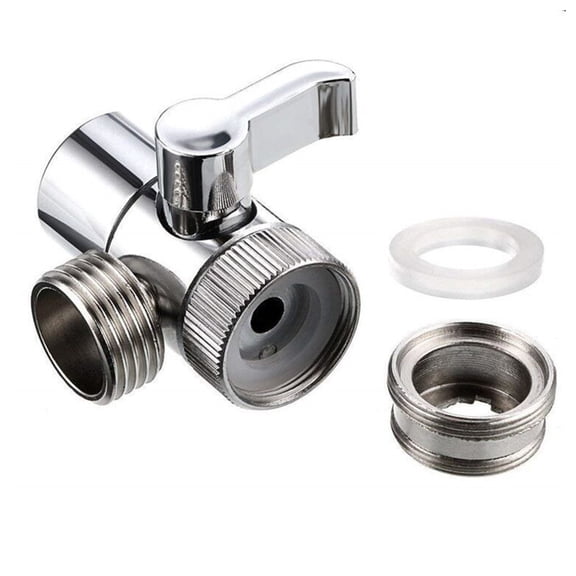 Double Outlet Shower Head diverters 360 Degree Rotation Split Faucet Adapter Upgrades for Easy Hair Washing & Body Rinse