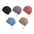 thumbnail image 6 of Linyer Hats Winter Baggy Chemo Caps Thicken Bonnet Double-layer Casual Windproof Headwear Ear Protection Gifts Riding black, 6 of 7